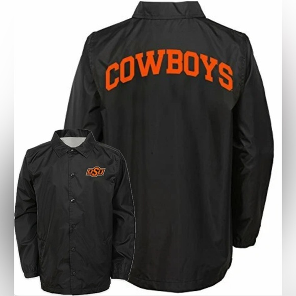 Gen 2 Other - NWT [Gen2] Oklahoma State Cowboys NCAA Black Bravo “Coaches” Jacket Youth S (8)